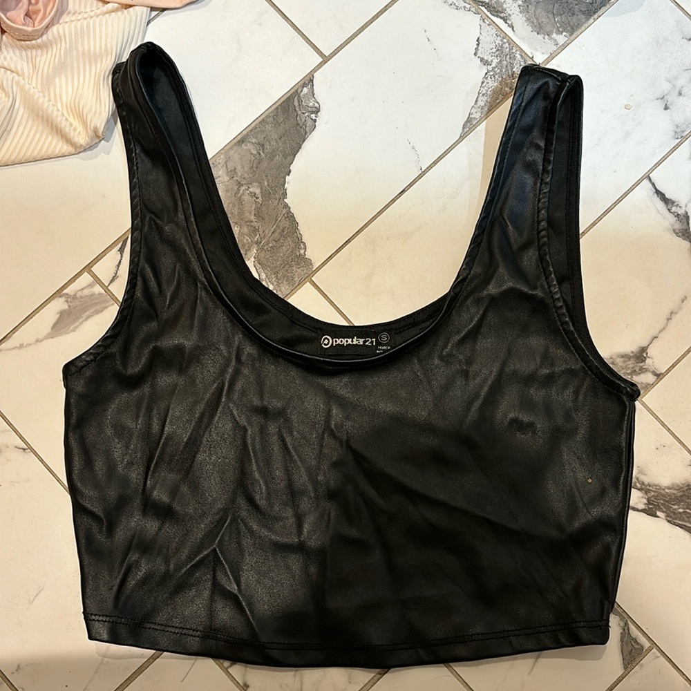 Leather top